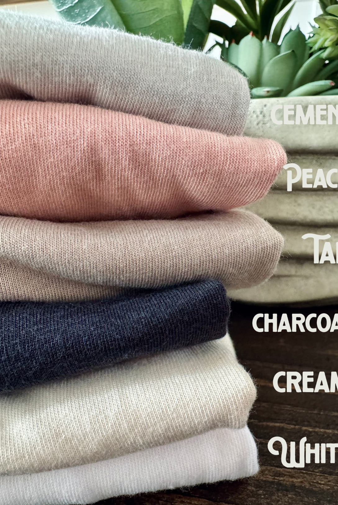 Bella and Canvas soft neutrals color guide.