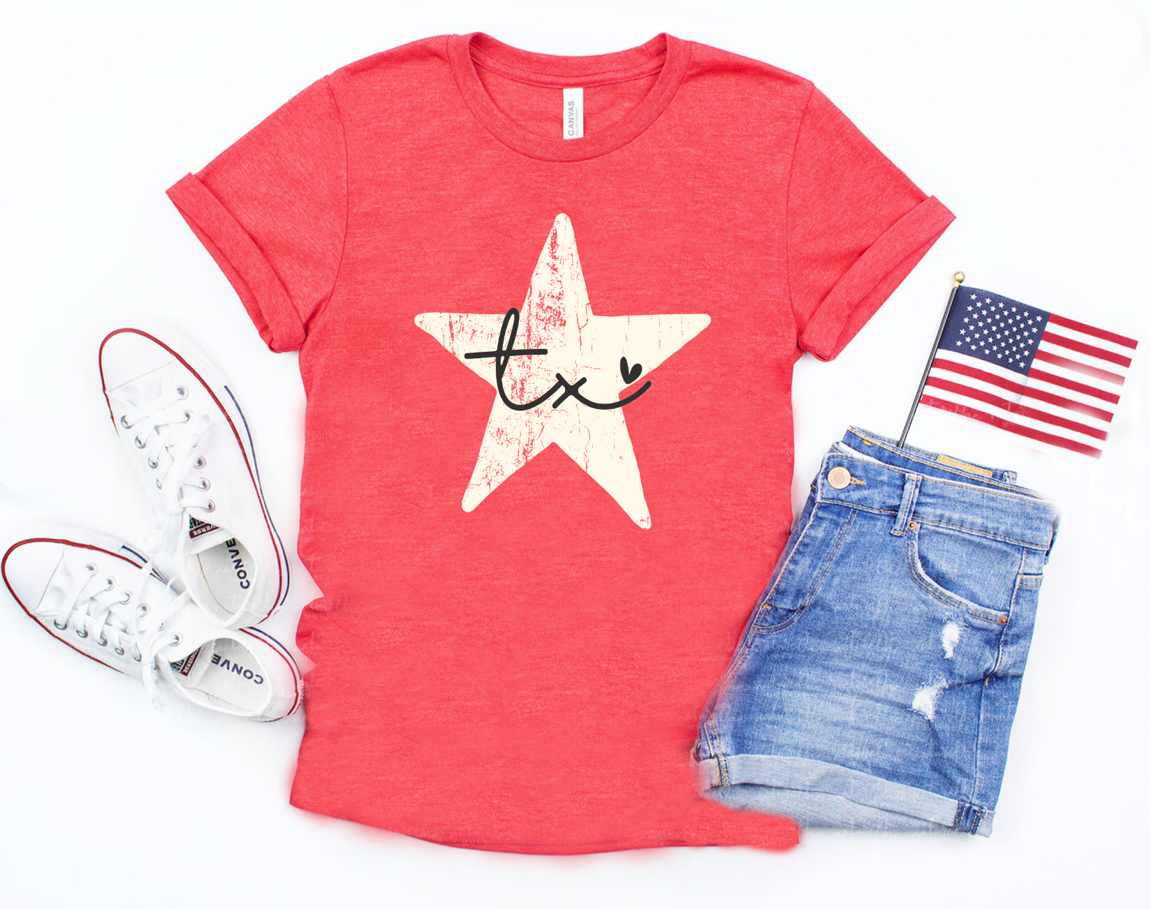 Show your Texas State Pride in these red American start Texas shirts from Boots and Roots Apparel. Bella and Canvas unisex 4th of July shirts. Handmade when ordered with high quality apparel.