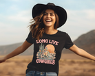 Long Live Cowgirls, Vintage Unisex Tee from Bella and Canvas and Boots and Roots Apparel. Country girl vintage shirt.