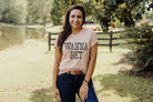 Wanna Bet, a sassy and fun country girl vintage tee on peach shirt.